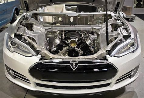 Two Unique Tesla S Engine Swaps Sort Of Engine Swap Tesla Tesla
