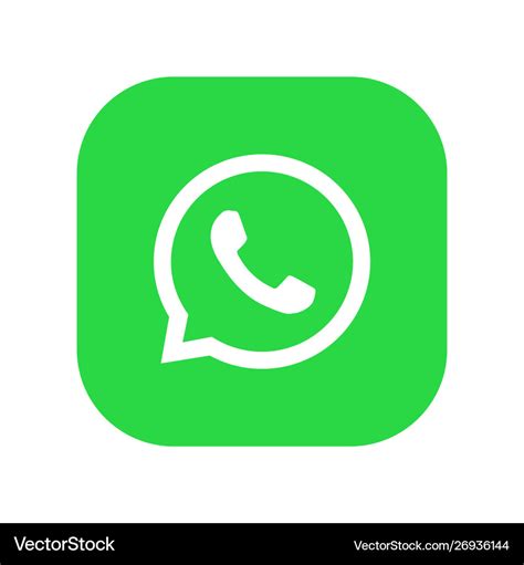 Whatsapp Logo Phone Icon Royalty Free Vector Image