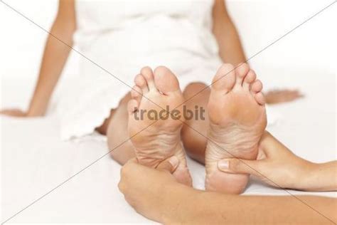 Foot Massage Woman´s Feet Being Massaged Download People