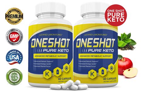 2 Pack One Shot Keto Pills Ketogenic Supplement Includes Gobhb Apple