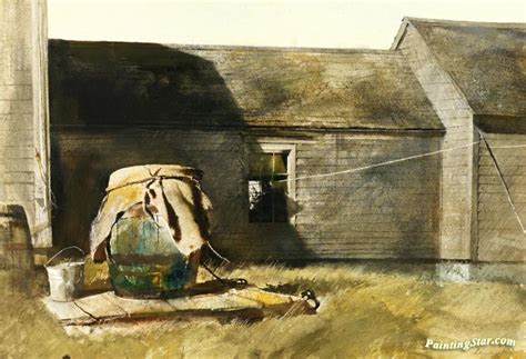 Dry Well Rain Barrel Artwork By Andrew Wyeth Oil Painting And Art
