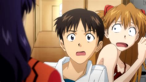 Shinji And Asuka Rebuild 에반게리온 애니메이션 사진