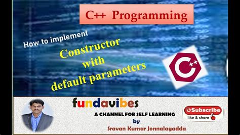 Constructors and destructors are fundamental to the concept of classes in c++. Constructor with default parameters in C++ - YouTube