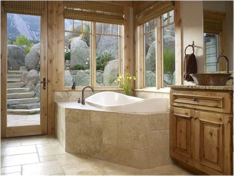 > what are corner windows? Bathroom-Traditional-Denver-bath-built-in-tub-cabin-corner ...