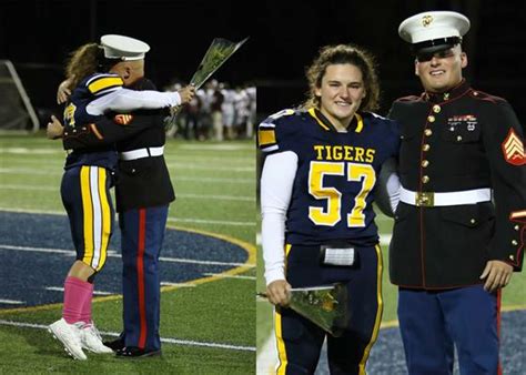 High School Football Player Gets Big Surprise When Marine Brother Runs Onto Field Wbal