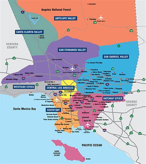 Regions Of LA County Los Angeles County Economic Development