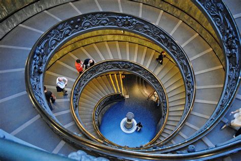Spiral Staircase In The Vatican Museum Fibonacci Spiral In