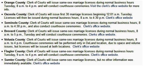 joe my god seven central florida counties we ll issue same sex marriage licenses on schedule