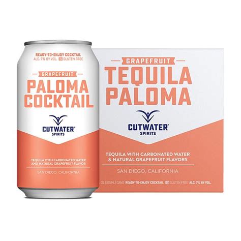 Buy Cutwater Tequila Paloma 4 Pack 12 Oz Cans My Bev Store