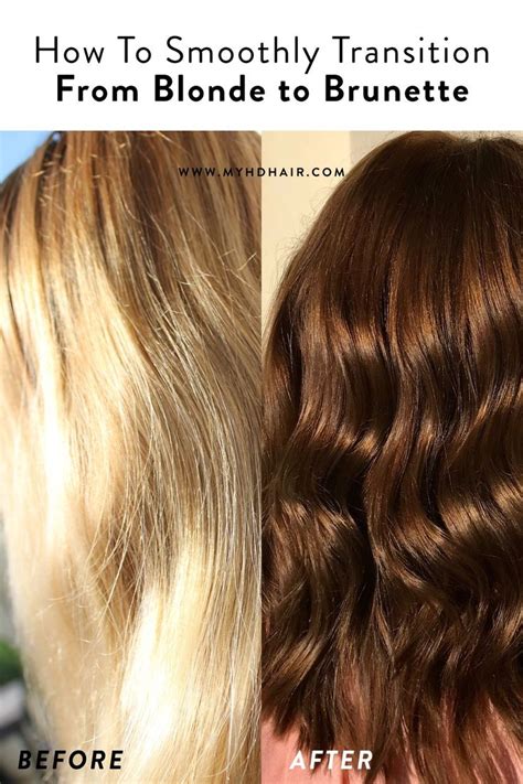 How To Smoothly Transition From Blonde To Brunette Dying Blonde Hair