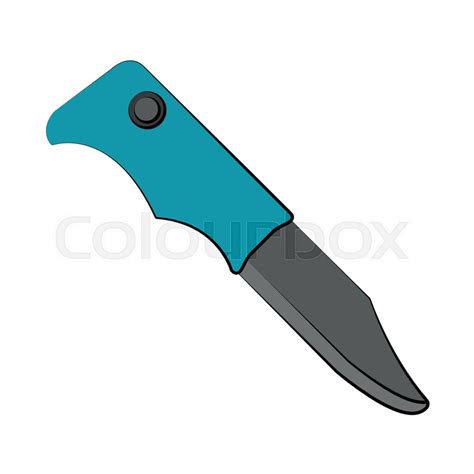 Camping Knife Icon Image Vector Stock Vector Colourbox