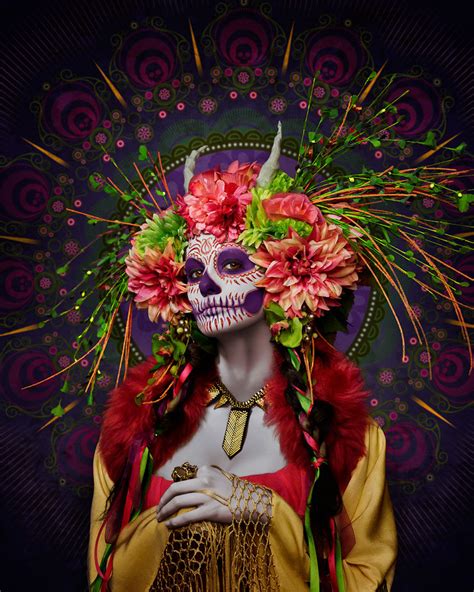 Beautiful Tribute Of Day Of The Dead Makeup Las Muertas