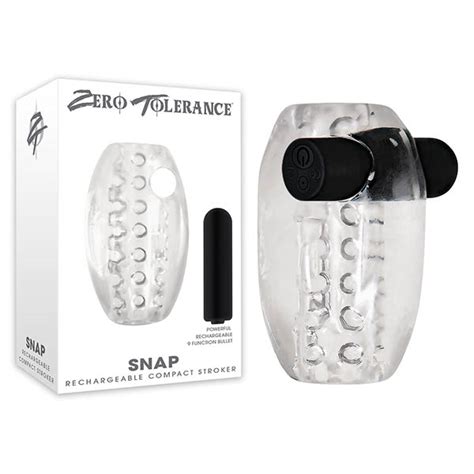 zero tolerance snap clear mini stroker with usb rechargeable bullet the red lantern adult shop