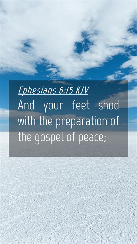 Ephesians 615 Kjv Mobile Phone Wallpaper And Your Feet Shod With The