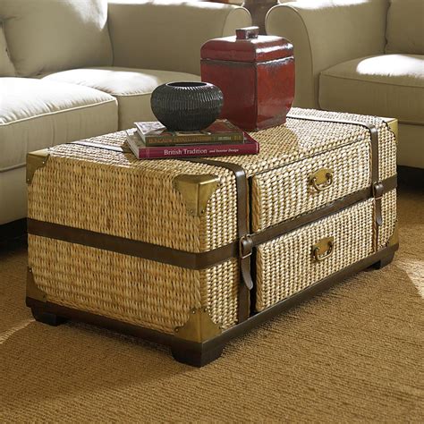 A coffee table is a central piece in any living space. Rattan Trunk Coffee Table | Coffee Table Design Ideas