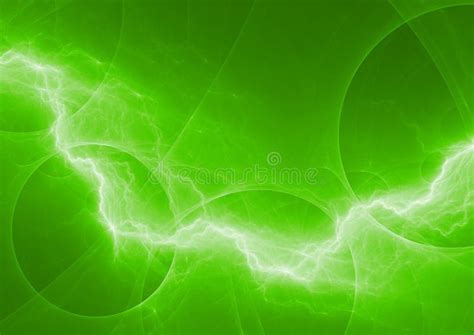 Green Lightning Stock Illustration Illustration Of Background 93409467