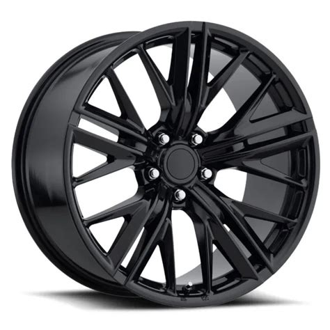 20and Staggered Zl1 Style Gloss Black Wheels Rims Fits Chevy Camaro V6 Rs