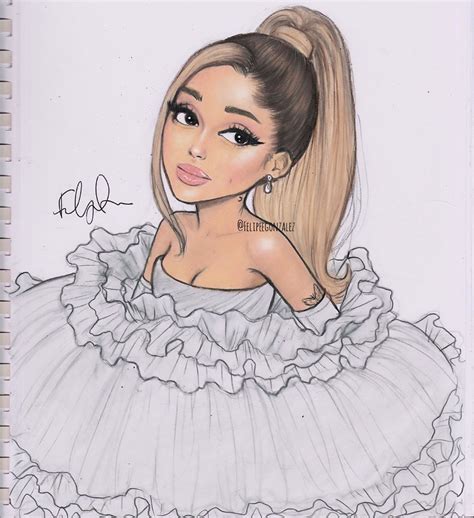 Ariana Grande Drawing Sketch Drawing Skill