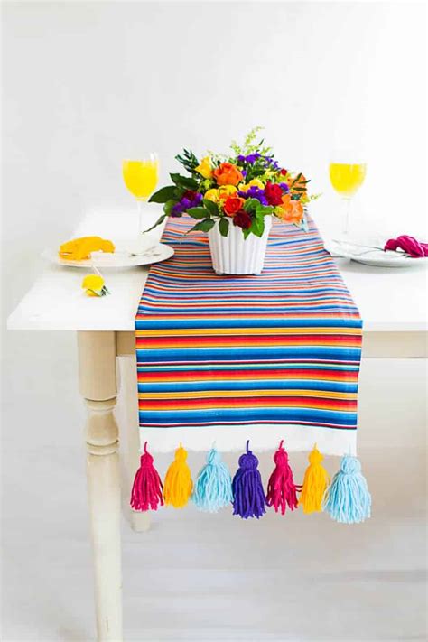 Guest Post Mexican Inspired Diy Table Runner Zazzle Blog