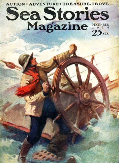 Sea Stories Magazine Dec 1924 Sea Stories Sailing Art Nautical Art