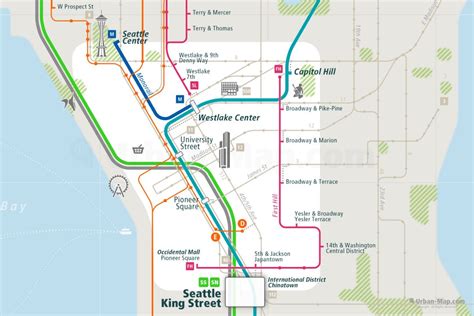 Seattle Rail Map City Train Route Map Your Offline Travel Guide