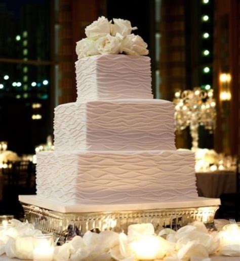 Just have a look at these masterpieces! 30 Gorgeous Square Wedding Cake Ideas - crazyforus