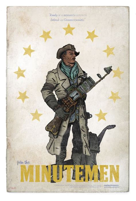 Minuteman Of The Commonwealth Art Print By Hip Hop Mummy Fallout 4 Poster American Literature