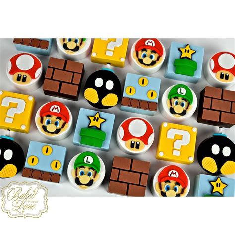 Its A Me Mario Mario Bros Themed Chocolate Covered Oreos For An