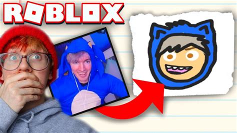 Drawing Roblox Youtubers Using Roblox Drawing Games Youtube