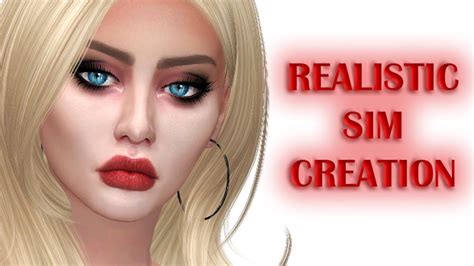 Lets Make A Realistic Sim The Sims 4 Create A Sim Youtube
