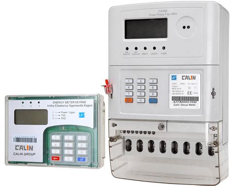 Three Phase Prepaid Electricity Meters Plc Rf Commercial Electric Meter