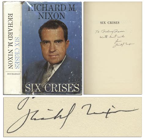 Lot Detail Richard Nixon Signed First Edition Of His Book Six Crises