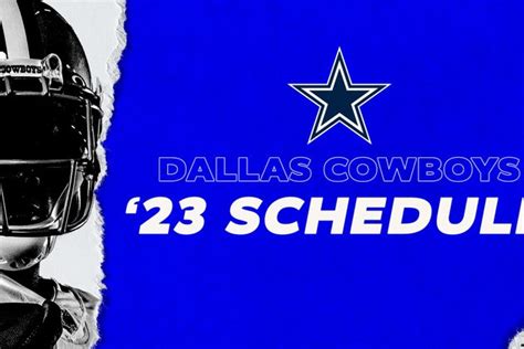 Nfl Releases Full 2023 Dallas Cowboys Schedule