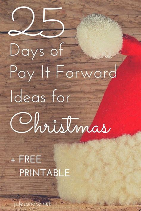 But the meanings are very different. 25 Days of Pay It Forward Ideas for Christmas | Jules & Co