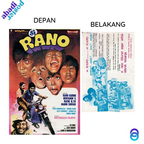 Jual Poster Lawas Si Rano Poster Benyamin Poster Rano Karno