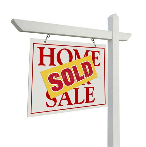 Maybe you would like to learn more about one of these? Sold Home For Sale Real Estate Sign On White Stock Photo ...
