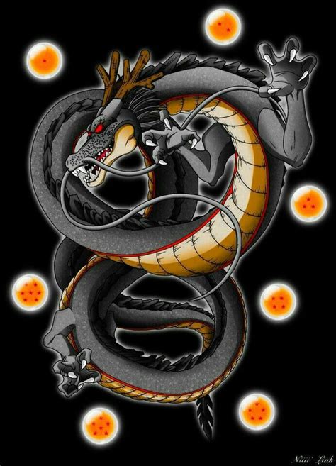 Shenlong Black Dragon Ball Tattoo Dragon Ball Artwork Dragon Ball Art