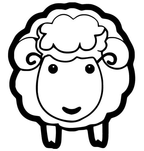 Cute Sheep Printable Coloring Page Download Print Or Color Online