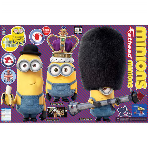 Minions British Invasion Collection Wall Decal Shop Fathead® For