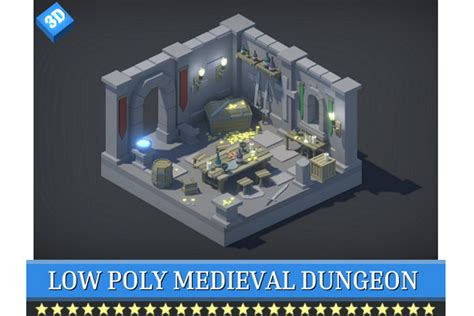 Low Poly Medieval Dungeon 3d Dungeons Unity Asset Store