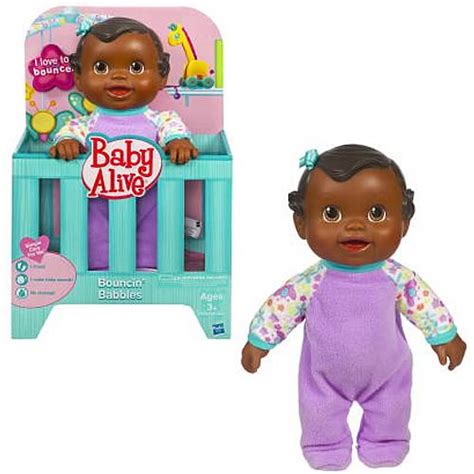 Baby Alive Bouncing Babbles Black Baby Doll