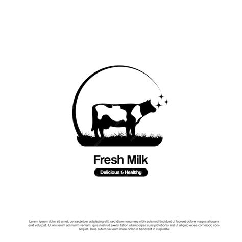 Premium Vector Dairy Cow Milk Logo Design Vector