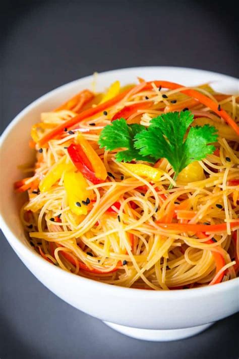 Simple Rice Noodle Salad Recipe Simply Home Cooked