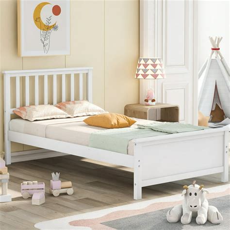 Twin Bed Frame For Kids White Twin Platform Bed Frame With Headboard