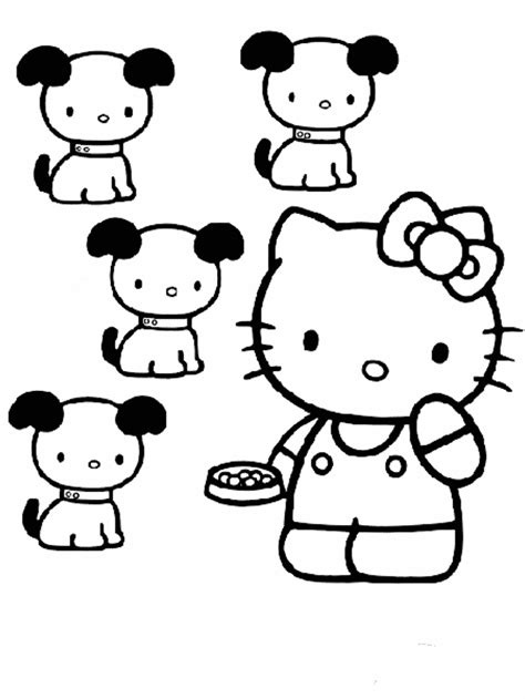 Hello Kitty Coloring Page Coloring Home