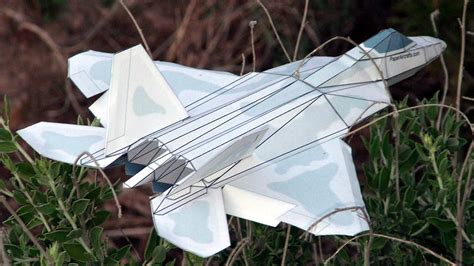 How To Make An F 22 Paper Airplane 3d Model Youtube