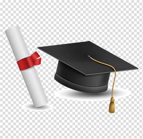 Mortar Board And Diploma Graduation Ceremony Student Square Academic