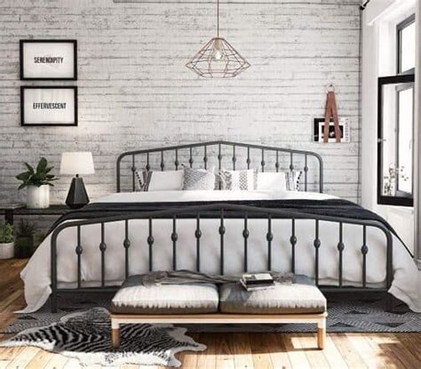The novogratz bushwick metal bed has a simple design that will perfectly complement rooms of any style and décor. Top 10 Best King Size Bed Frame With Headboard - Reviews ...