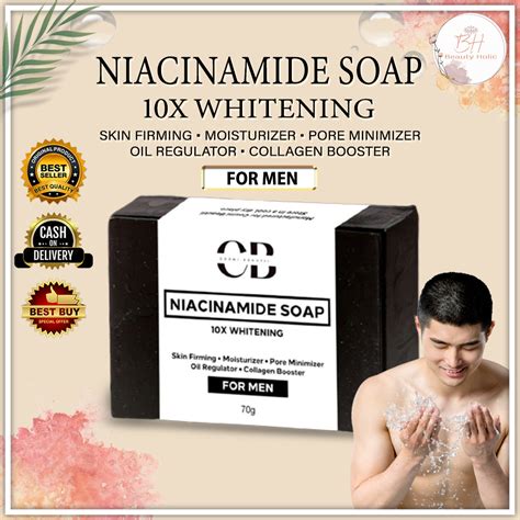 NIACINAMIDE SOAP FOR MEN 10X WHITENING SOAP BY COSMI BEAUTII Whitening