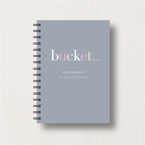Personalised Bucket List Journal Or Notebook
